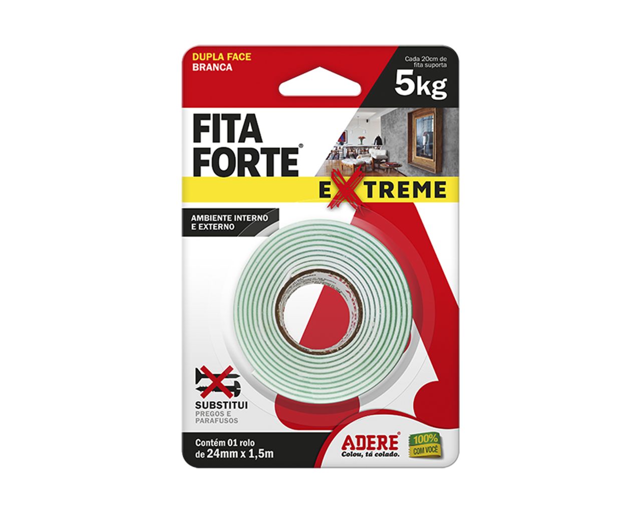 FITA DUPLA FACE FORTE EXTREME 24MMX1,5M