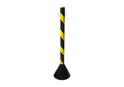 PEDESTAL PLÁSTICO PRETO/AMARELO 90CM