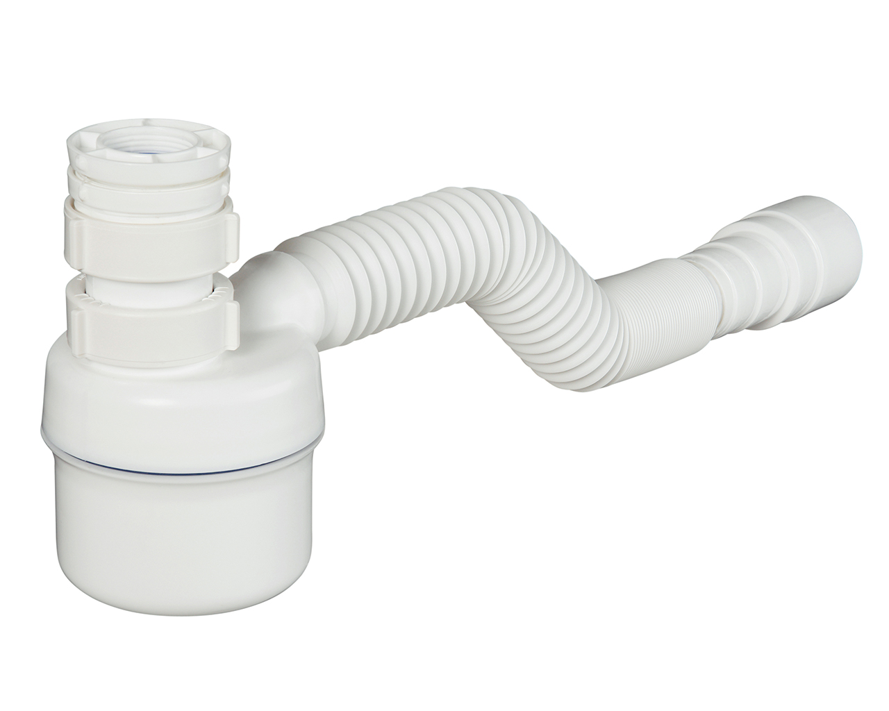 SIFÃO COPO FLEXÍVEL MULTIUSO BRANCO