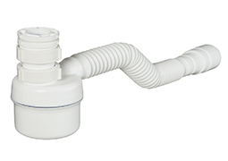 SIFÃO COPO FLEXÍVEL MULTIUSO BRANCO