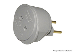 ADAPTADOR UNIVERSAL 2P 10A CINZA BLISTER