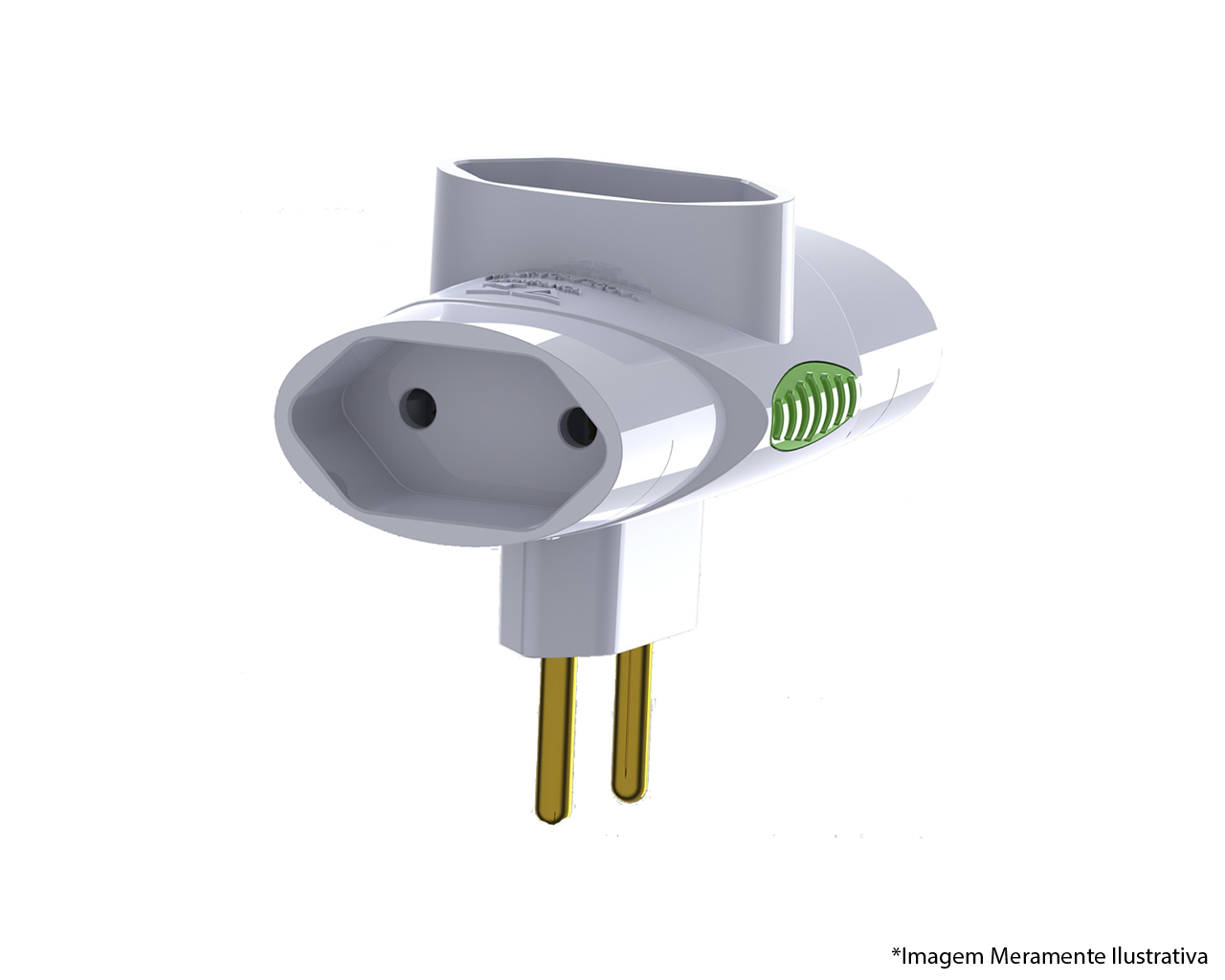 ADAPTADOR TIPO BENJAMIM 3 SAÍDAS 2P 10A/250V