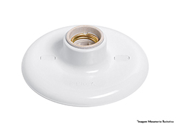 PLAFON DE PVC SOQUETE PORCELANA ATÉ 100W BRANCO