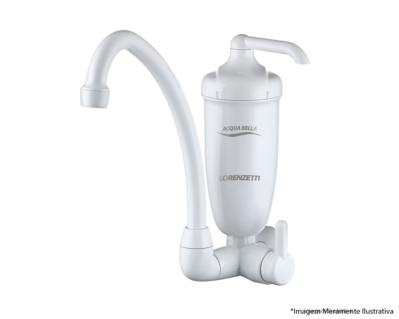 TORNEIRA COM FILTRO BICA MÓVEL BRANCO ACQUA BELLA