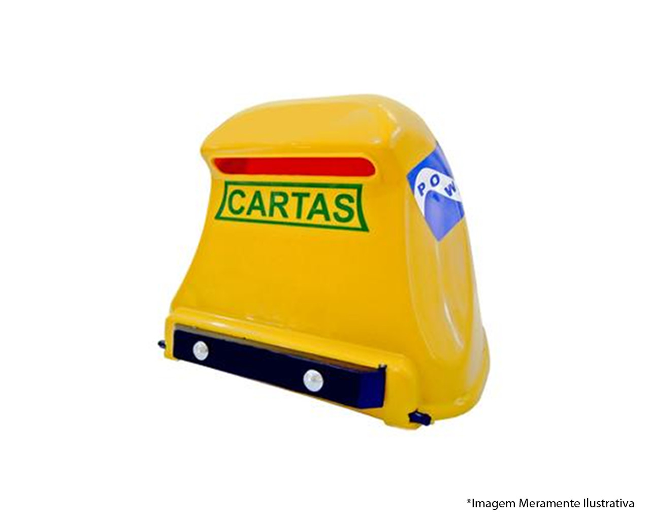CAIXA DE CARTAS CORREIO PLÁSTICA GRADE AMARELA