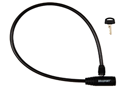 CADEADO PARA BICICLETA COM CHAVE 8MMx60CM BLISTER