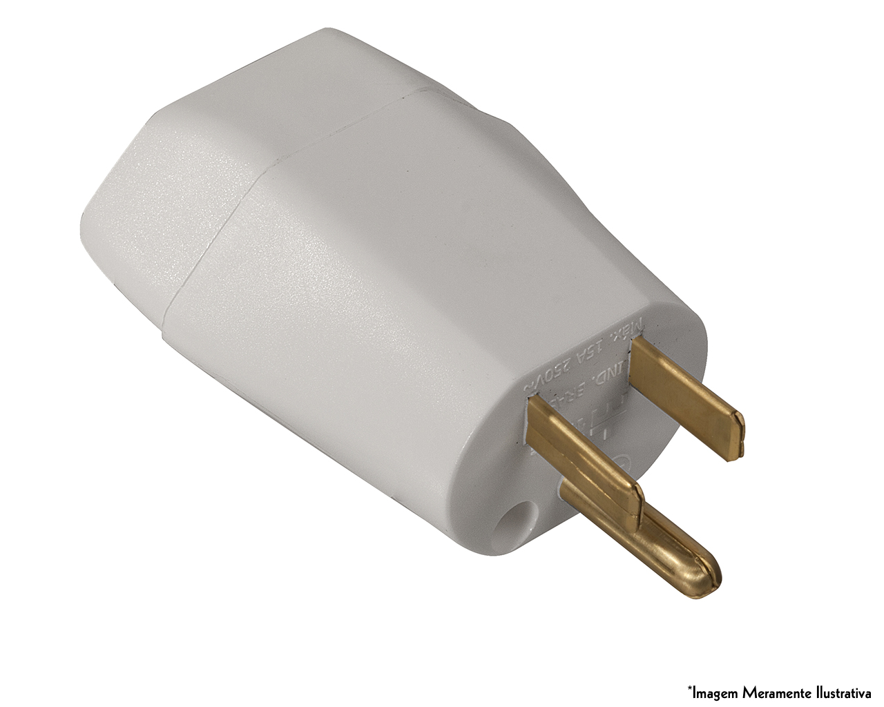 ADAPTADOR REVERSO 2P+T BRANCO