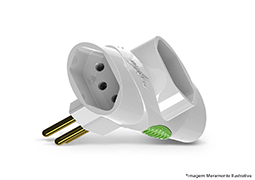 ADAPTADOR TIPO BENJAMIM 3 SAÍDAS 2P+T 10A/250V