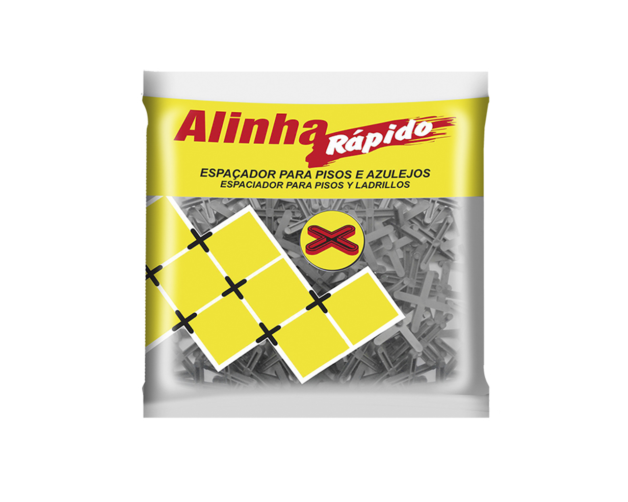 ESPAÇADOR PARA PISO E AZULEJO ALINHA RÁPIDO 1,5MM 100 PEÇAS BLISTER