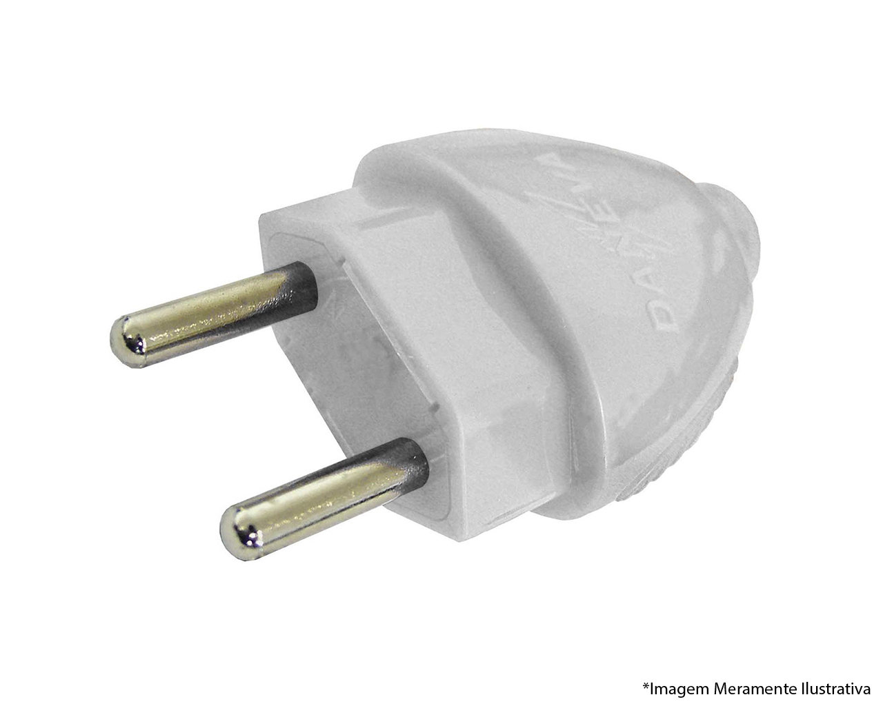 PLUG MACHO 2P 20A 250V BRANCO