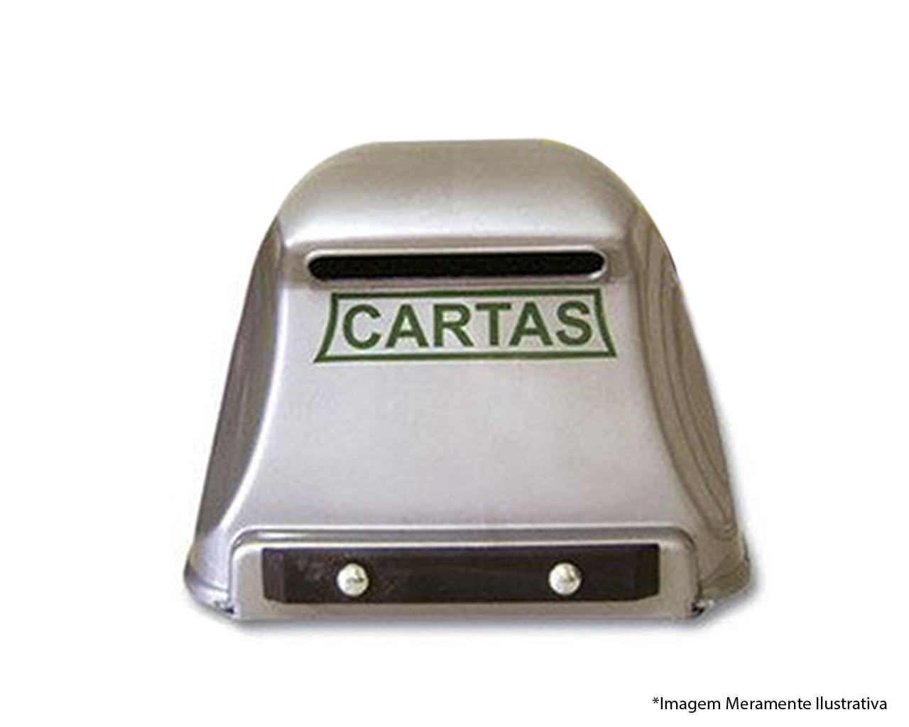CAIXA DE CARTAS CORREIO PLÁSTICA GRADE PRATA