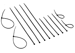 ABRAÇADEIRA NYLON 4,8MMx200MM PRETA 100 PEÇAS