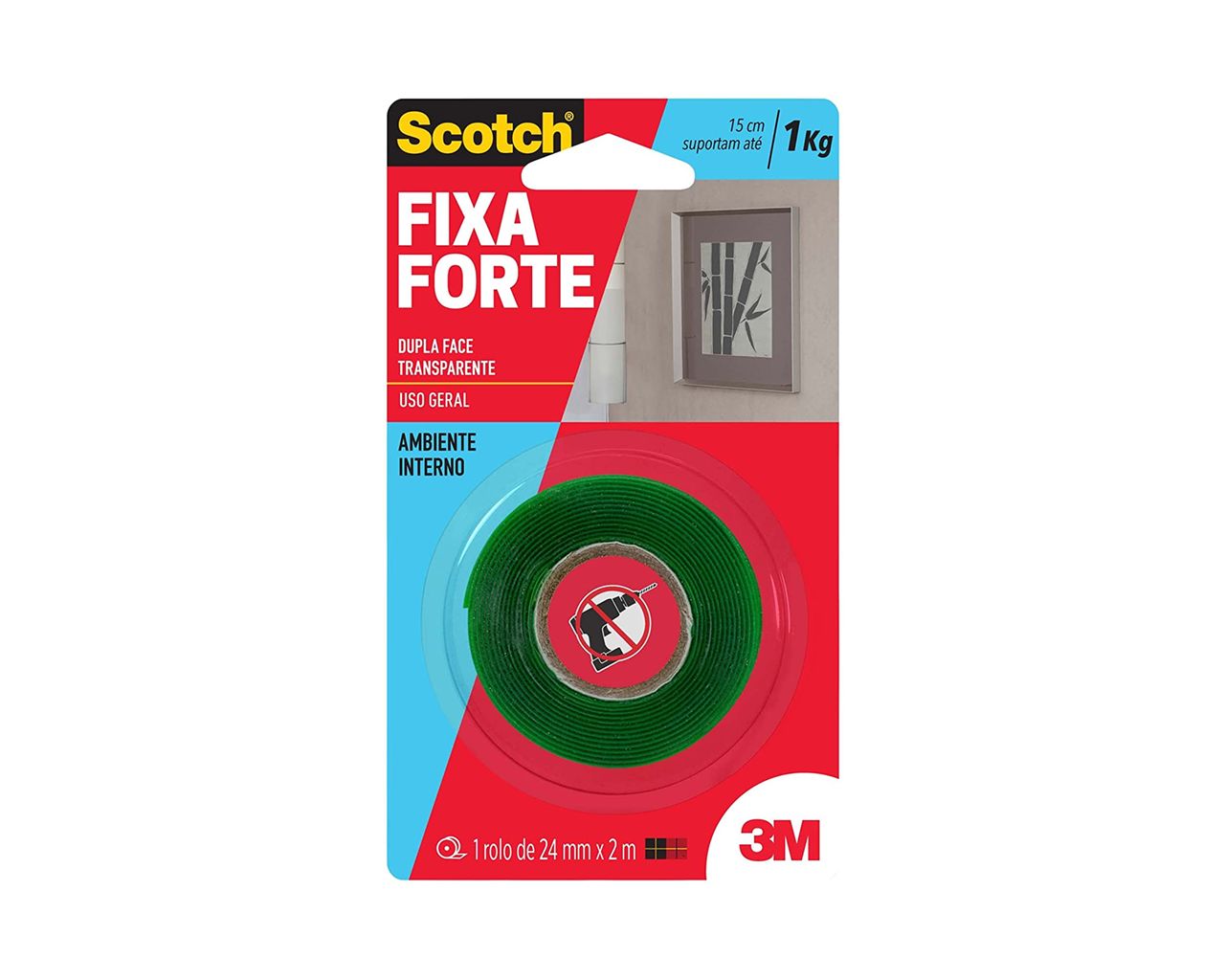 FITA DUPLA FACE ACRÍLICA 24MMx2M BLISTER