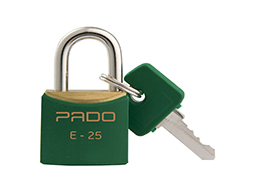 CADEADO COLORIDO 25MM VERDE BLISTER
