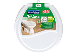 ASSENTO SANITÁRIO ALMOFADADO ENVOLVENTE PRIME BRANCO