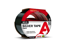 FITA SILVER TAPE 45MMx5M PRETA BLISTER