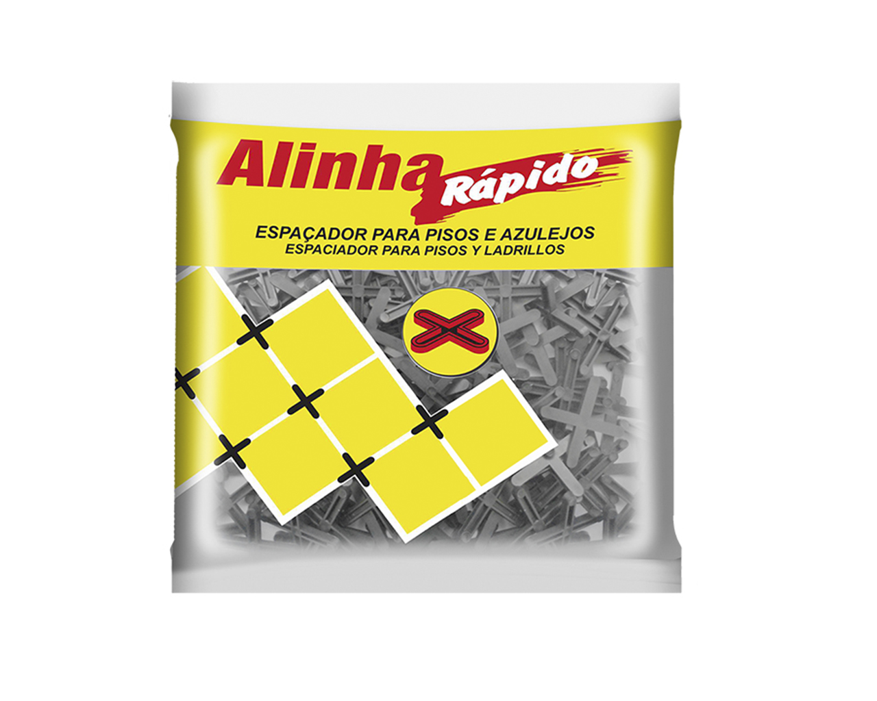 ESPAÇADOR PARA PISO E AZULEJO ALINHA RÁPIDO 1,0MM 100 PEÇAS BLISTER