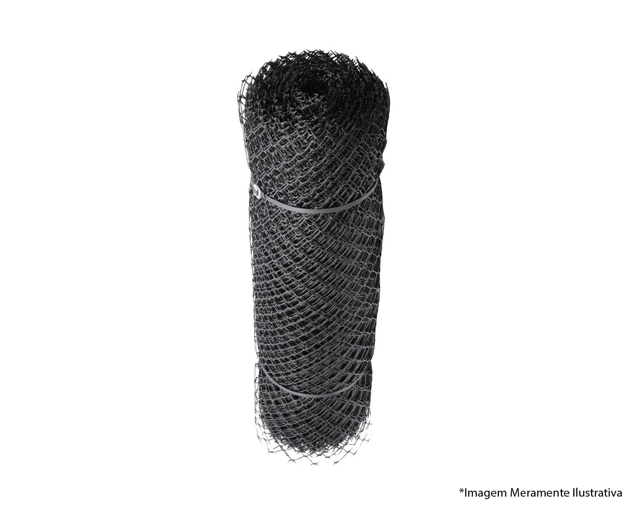 TELA GALINHEIRO PLÁSTICA 1,00x50MT PRETA