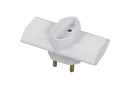 ADAPTADOR TIPO BENJAMIM 3 SAÍDAS 2P 10A 250V BRANCO