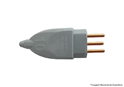 PLUG MACHO TITÃ 2P+T 20A CINZA