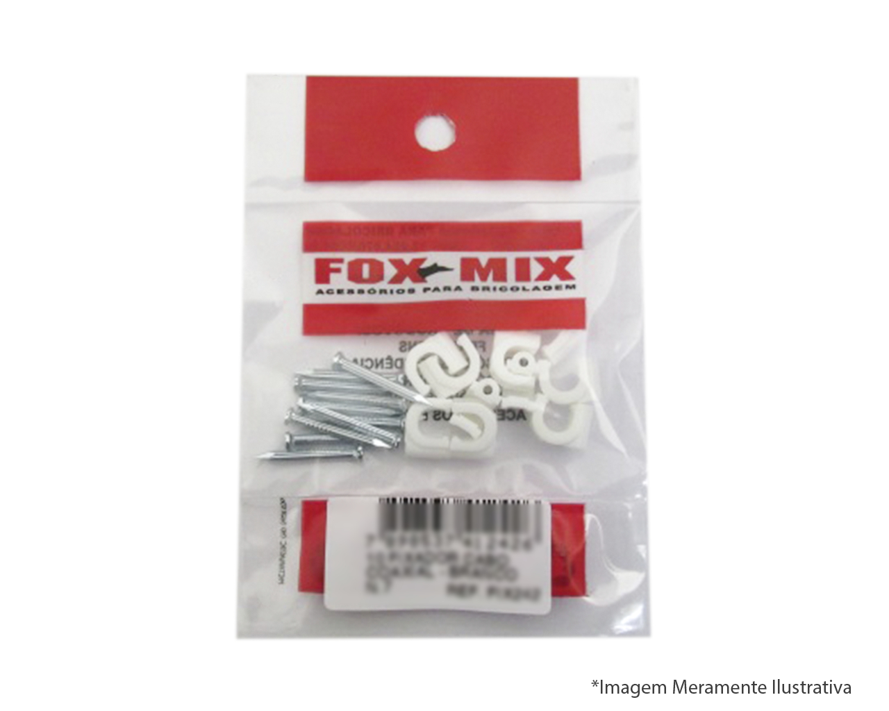 ENCARTELADO - FIXA CABO COAXIAL NR 6 10 PEÇAS