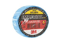 FITA ISOLANTE IMPERIAL COLORIDA AZUL 18MMx10M