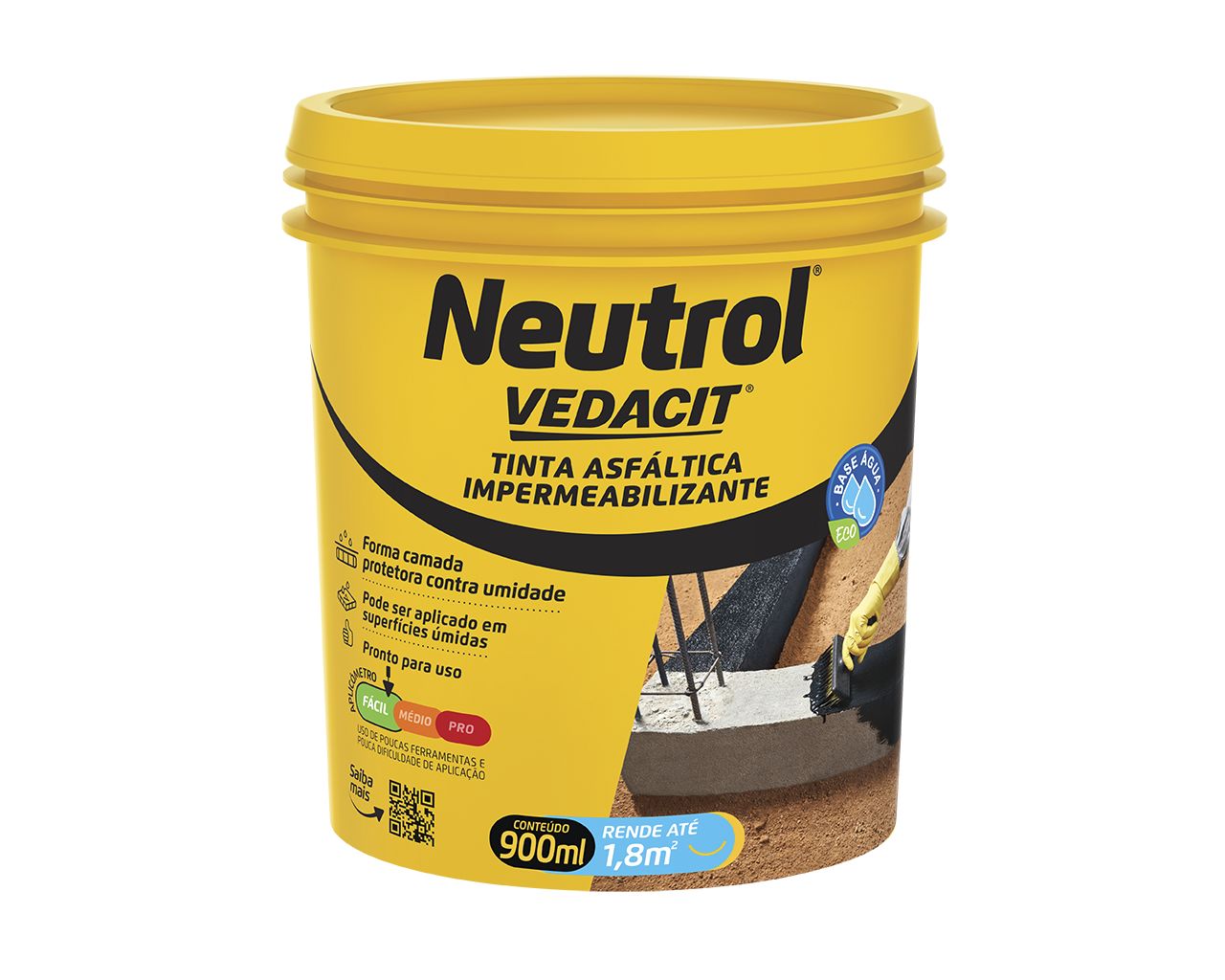 NEUTROL AQUA TINTA ASFÁLTICA 900ML