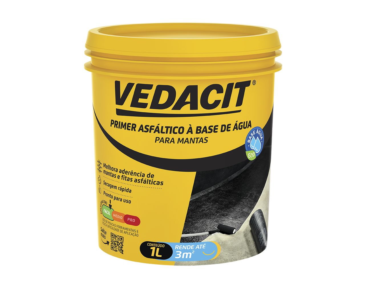 PRIMER ASFÁLTICICO BASE ÁGUA POTE 900ML