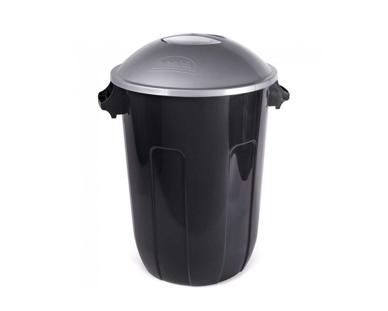 CESTÃO PLÁSTICO COM TAMPA 94L