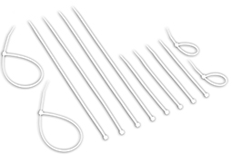 ABRAÇADEIRA NYLON 2,5MMx150MM BRANCA 100 PEÇAS