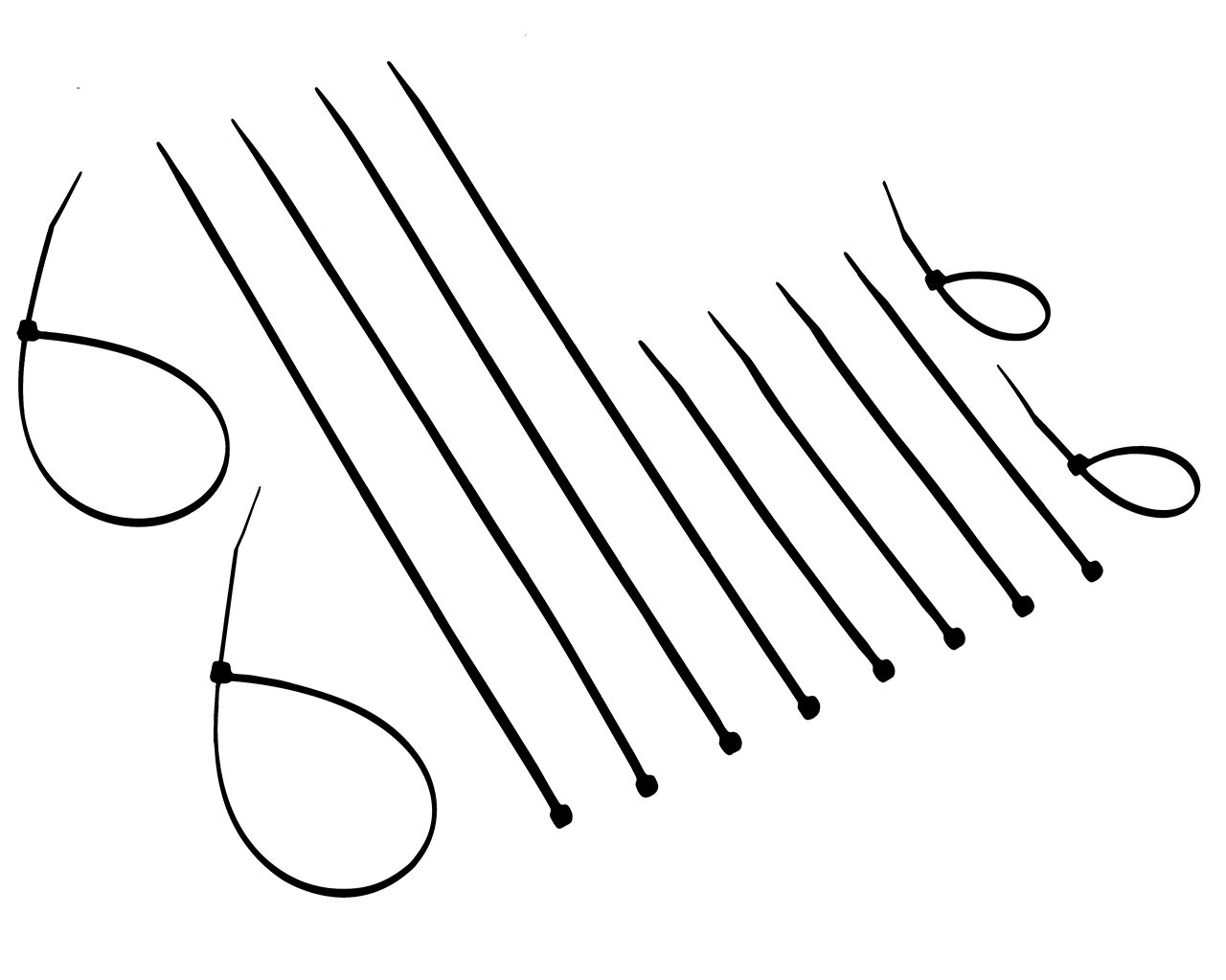 ABRAÇADEIRA NYLON 2,5MMx100MM PRETA 100 PEÇAS