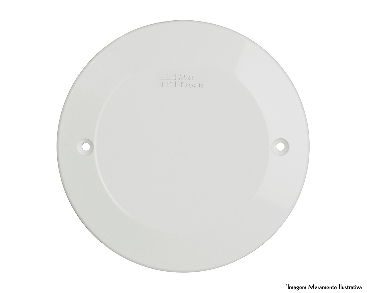 PLACA CEGA MILLENIUM BRANCA REDONDA 4