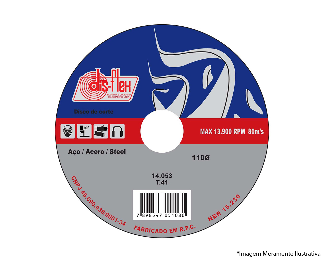 DISCO DE CORTE PARA FERRO 4.3/8