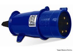 PLUG INDUSTRIAL 3P+T 16A 220V AZUL