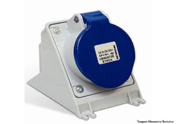 TOMADA SOBREPOR 2P+T 32A 220V AZUL N-3206