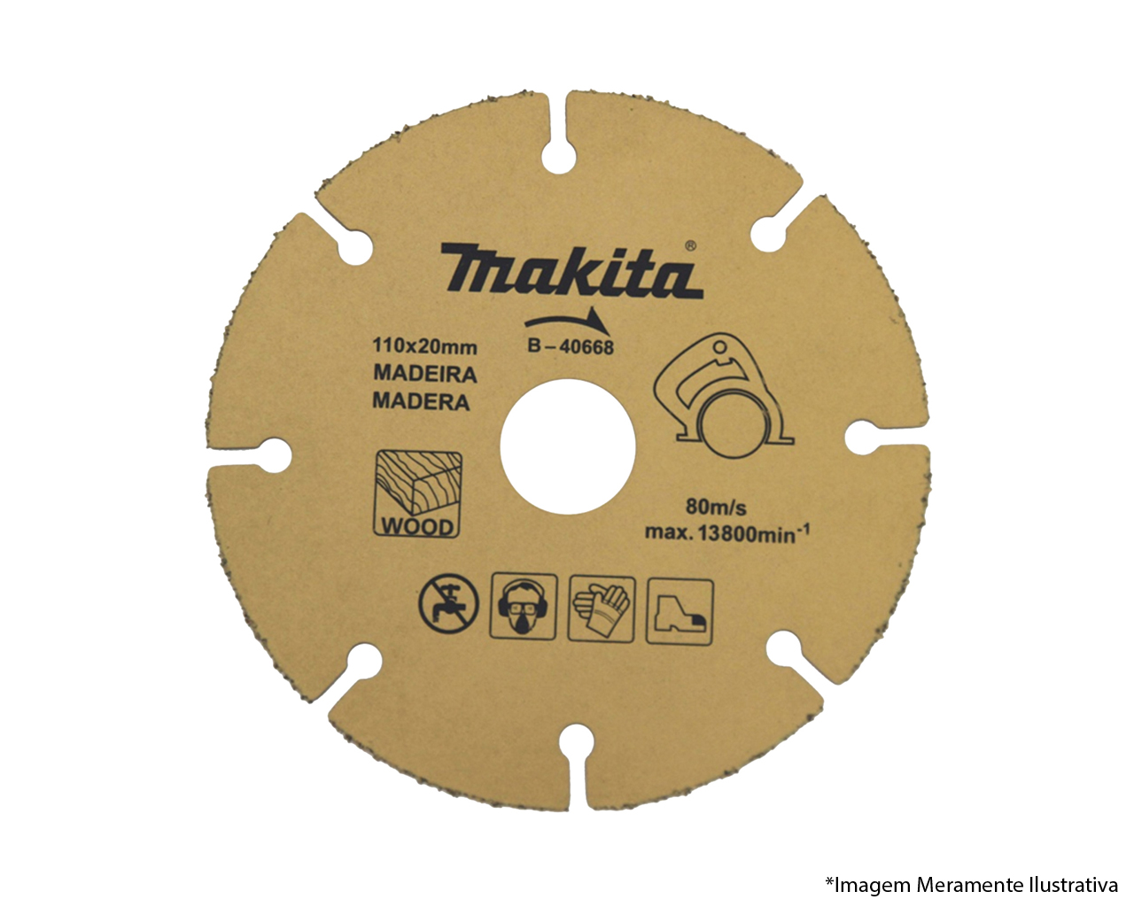 DISCO DE CORTE PARA MADEIRA 110x20MM BLISTER