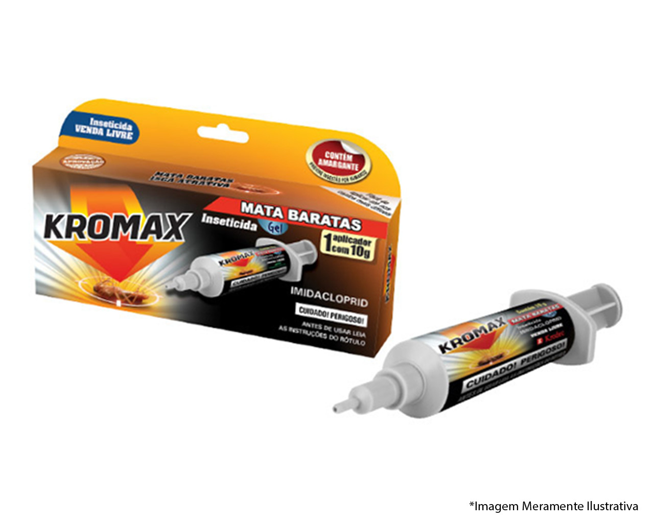 INSETICIDA MATA BARATA SERINGA GEL KROMAX 10G