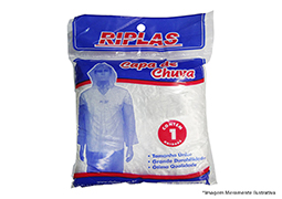 CAPA CHUVA DESCARTAVEL TRANSPARENTE BLISTER