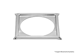 PORTA GRELHA QUADRADA 10CM AÇO INOX BLISTER