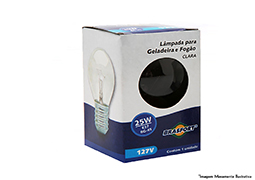 LÂMPADA PARA GELADEIRA OU FOGÃO CLARA 40WX220V E27