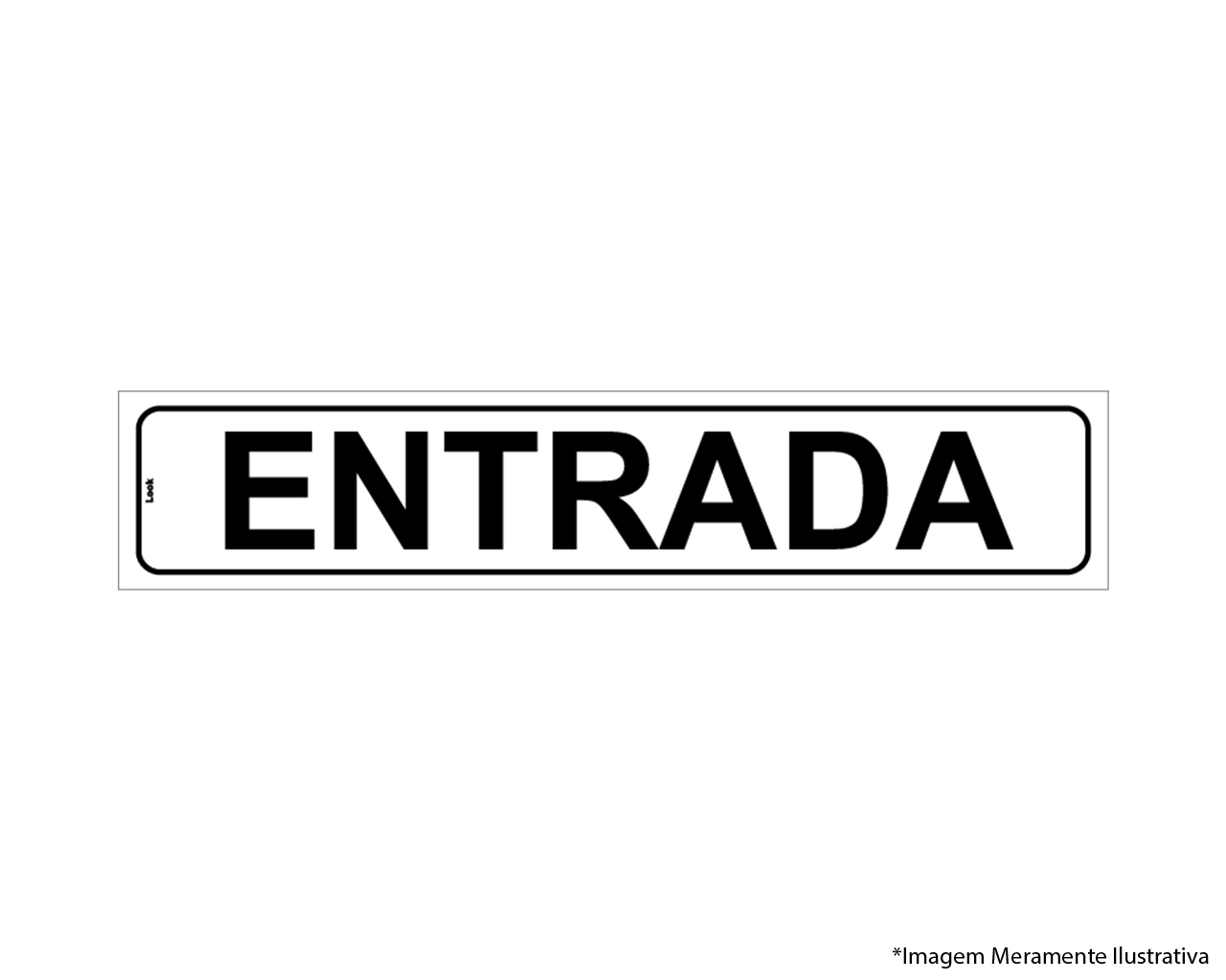 PLACA DE SINALIZAÇÃO PVC ENTRADA 05x25CM