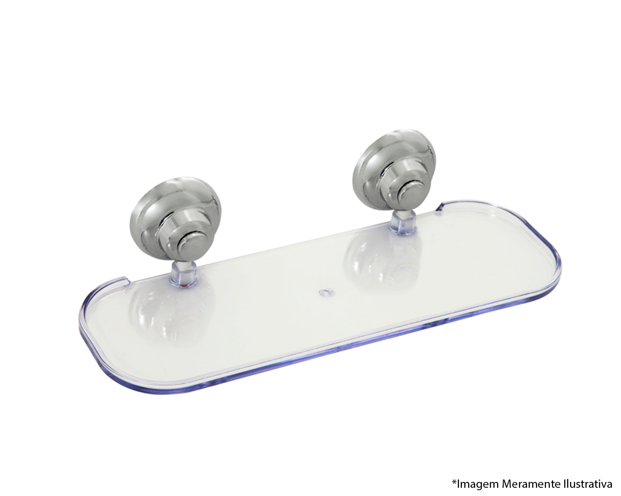 PORTA SHAMPOO ABS CROMADO DESIGN