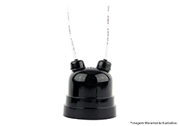 SOQUETE PENDENTE COM RABICHO TERMOPLÁSTICO PRETO