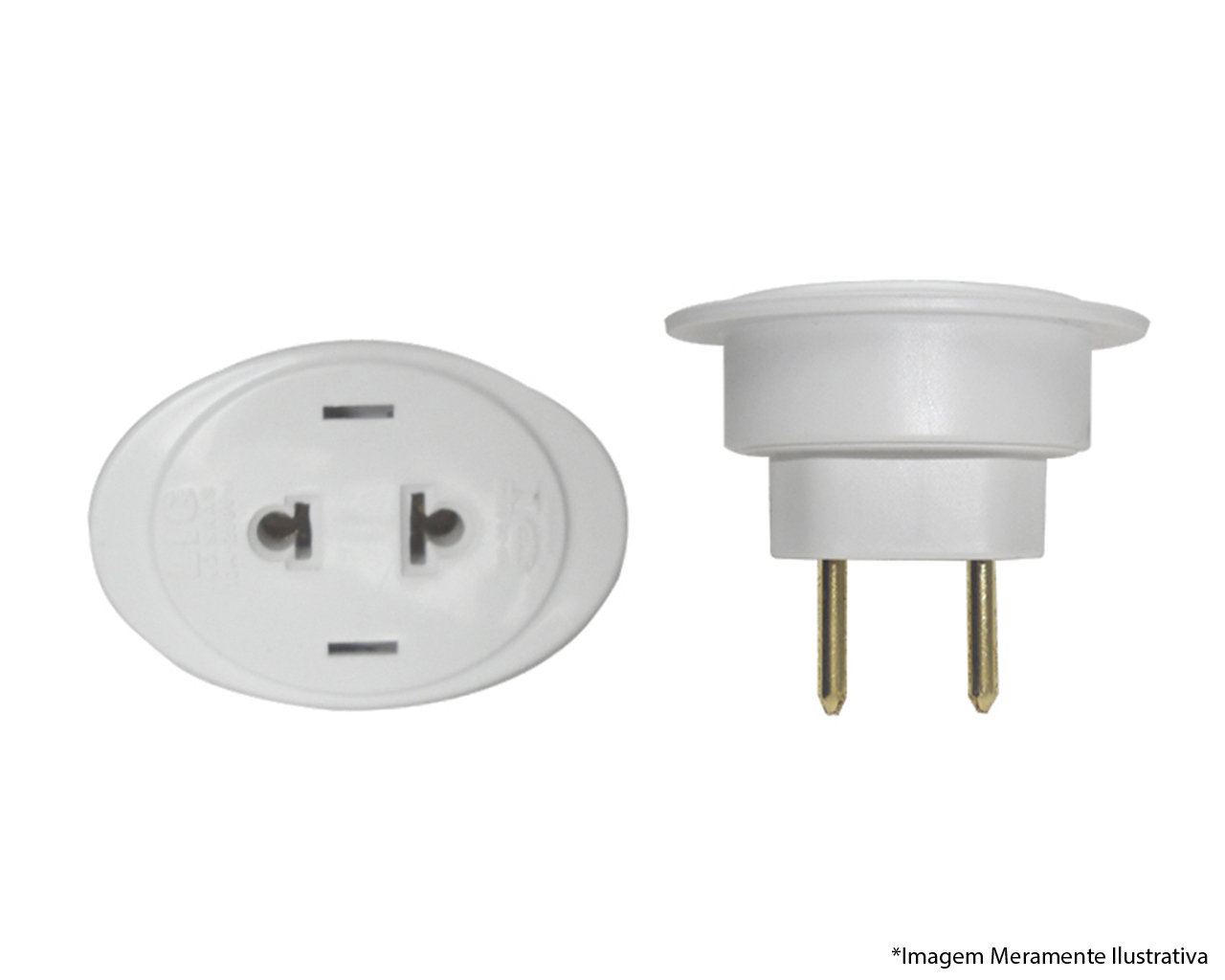 ADAPTADOR UNIVERSAL BRANCO 2P 2110