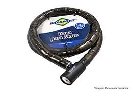 CADEADO MOTO C/CHAVE 22MMX1,20M 7013 BLISTER