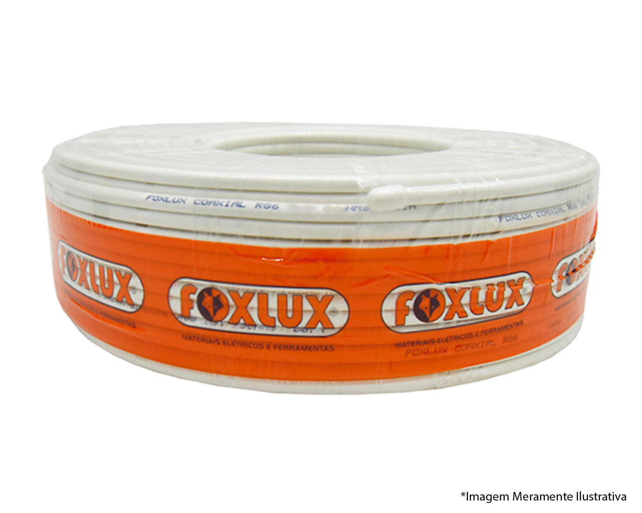 CABO COAXIAL RG6 67 100MTS BRANCO