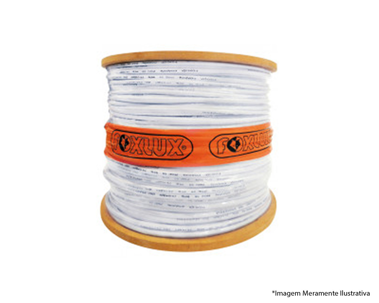 CABO COAXIAL RG06 67 300M BRANCO
