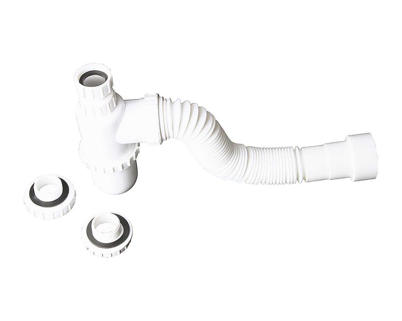 SIFÃO COPO SANFONADO UNIVERSAL BRANCO BLISTER