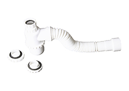 SIFÃO COPO SANFONADO UNIVERSAL BRANCO BLISTER