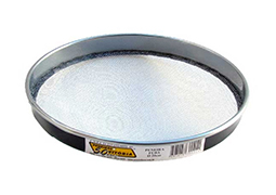 PENEIRA AÇO GALVANIZADO CAL/FUBÁ 20CM ARO DE AÇO TELA TRANÇADA